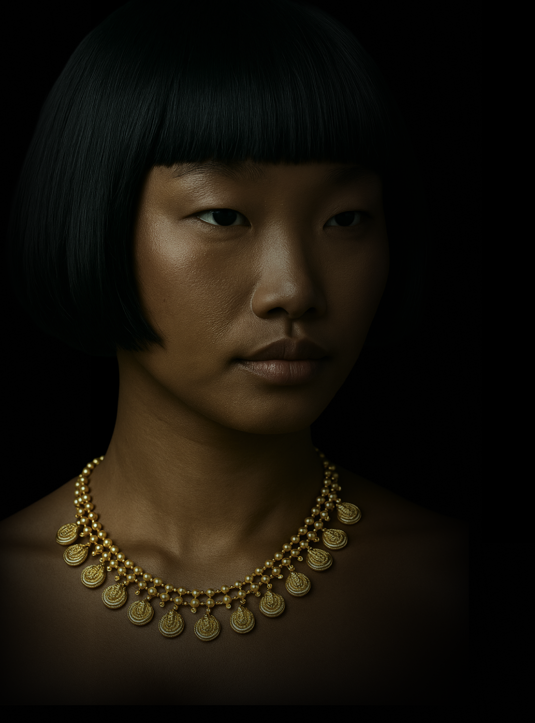 Portrait with Kasu necklace