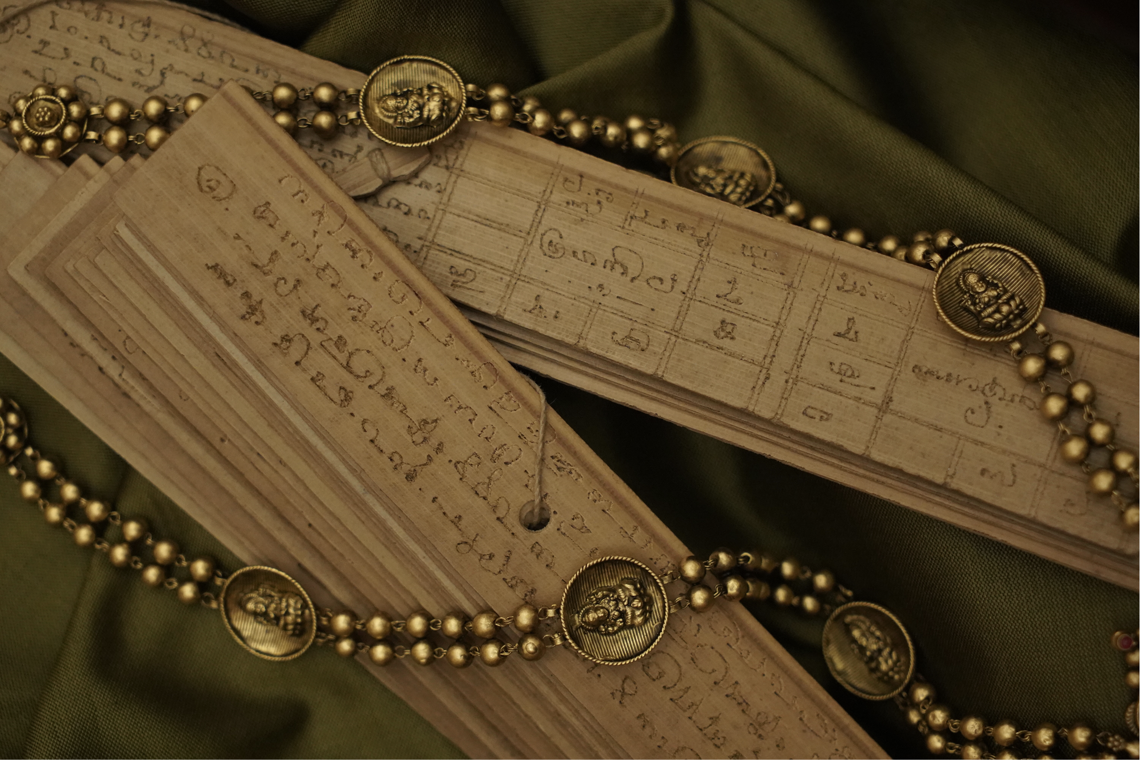 Kasu Mala on palm leaf manuscripts
